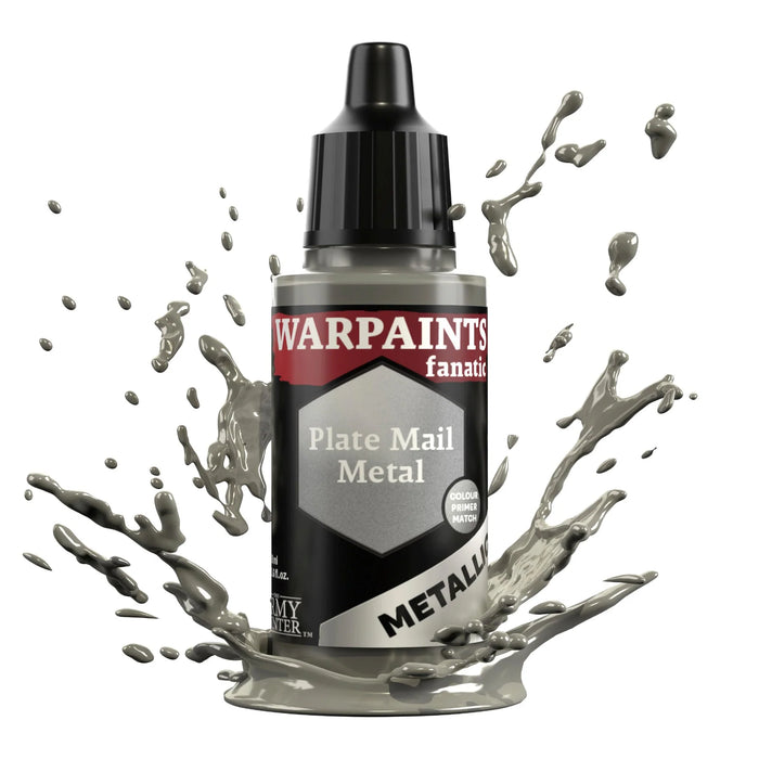 The Army Painter WP3192P Warpaints Fanatic: Metallic Plate Mail Metal Acrylic 18ml Bottle
