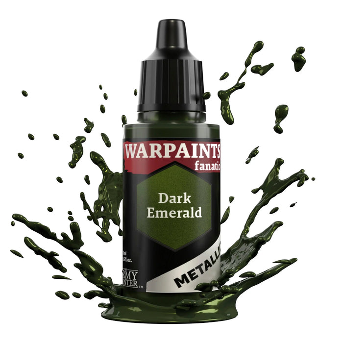 The Army Painter WP3196P Warpaints Fanatic: Metallic Dark Emerald Acrylic 18ml Bottle