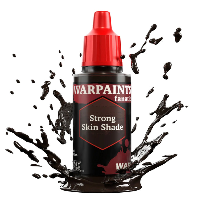 The Army Painter WP3214P Warpaints Fanatic: Wash Strong Skin Shade Acrylic 18ml Bottle