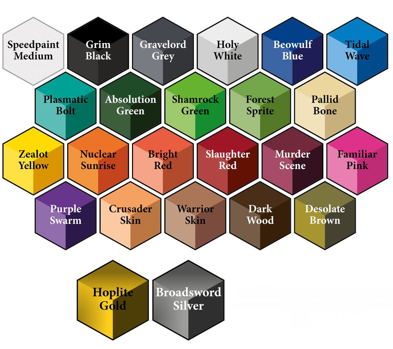 The Army Painter WP8060P Speedpaint: Most Wanted Acrylic Paint Set 2.0 (24 Colors) 18ml Bottles