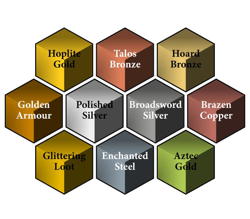The Army Painter WP8062P Speedpaint: Metallics Acrylic Paint Set 2.0 (10 Colors) 18ml Bottles