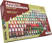 The Army Painter WP8073P Warpaints Fanatic: Wargamers Acrylic Paint Set (102 Colors & miniature) 18ml Bottles