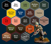 The Army Painter WP8082P Warpaints Historical: WWII American Acrylic Paint Set (20 Colors) 18ml Bottles