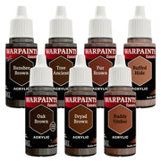 The Army Painter WP8089P Warpaints Fanatic: Ruddy Browns Flexible Triad Plus+ Acrylic Paint Set (7 Colors) 18ml Bottles