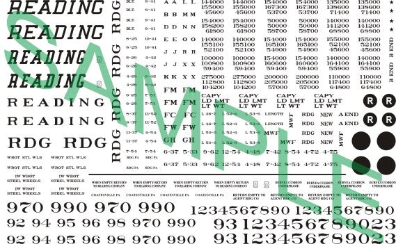 The Reading Modeler HO Scale Reading Co. Flatcar Yellow Lettering