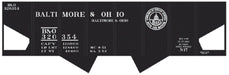 Tichy Train Group 10026 HO Scale Baltimore & Ohio Class N17 2 Bay Hopper Decals