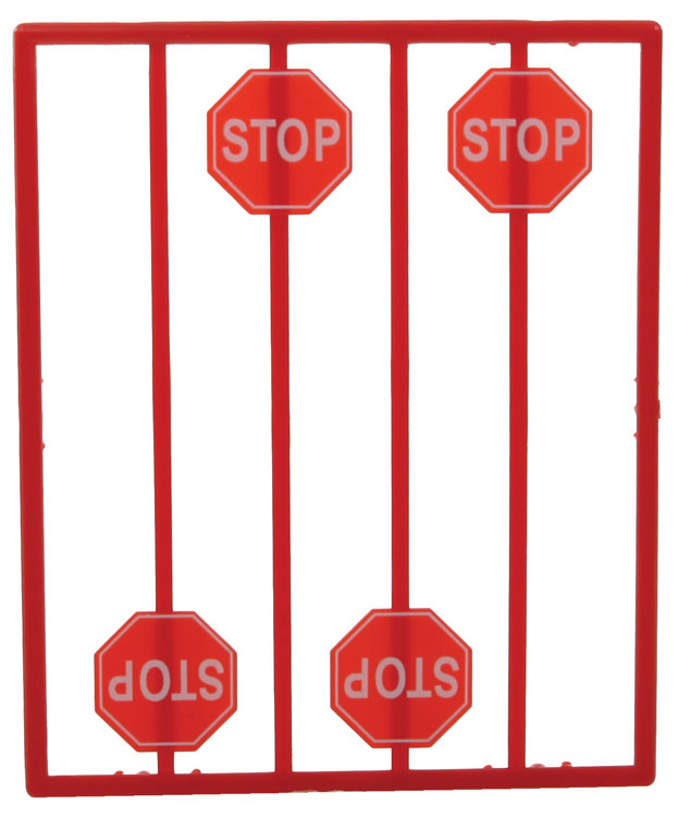 Tichy Train Group 2070 O Scale Modern Stop Signs 8 Pack
