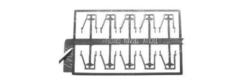 Tichy Train Group 3042 HO Scale Stirrup Steps Angled Offset Bottom Mount 10 Pieces