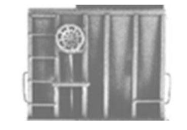 Tichy Train Group 3064 HO Scale Bulkhead Ends 1 Pair