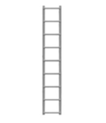 Tichy Train Group 3066 HO Scale Freight Car Ladder - Tall Boxcar Style (8 Pack)
