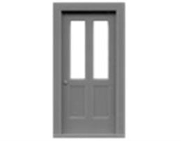 Tichy Train Group 8050 HO Scale Doors 2-Lite 36x80" (6 Pack)