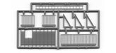 Tichy Train Group 8060 HO Scale Fire Escape Platform with Railing (2 Pack)
