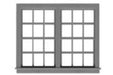 Tichy Train Group 8159 HO Scale Double 6/6 Double Hung Window (6 Pack)
