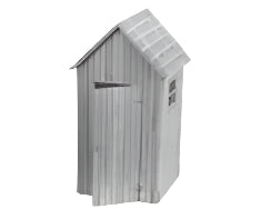 Tichy Train Group 8166 HO Scale Outhouses 3 Kits