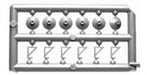 Tichy Train Group 8170 HO Scale Outdoor Light with Bracket (Non-working 24 Pack)