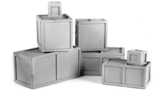 Tichy Train Group 8174 HO Scale Wood Crate Kits (8 Pack)