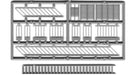 Tichy Train Group 8208 HO Scale Steel Stairs with See-Through Platform & Railings (1 Set)