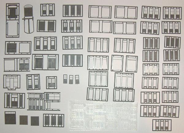 Tichy Train Group 8220 HO Scale Door Assortment (76 Pack)