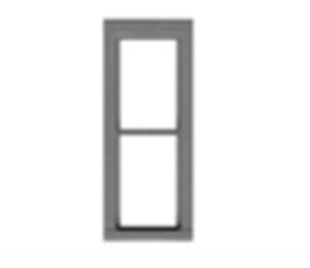 Tichy Train Group 8236 HO Scale 1/1 Double Hung Window (12 Pack)