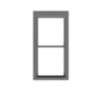Tichy Train Group 8237 HO Scale 1/1 Double Hung Window (12 Pack)