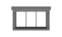 Tichy Train Group 8243 HO Scale 3 Pane Horizontal Window (12 Pack)