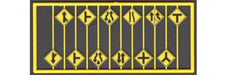 Tichy Train Group 8255 HO Scale Highway Warning Signs Road Path #2 (12 Pack)