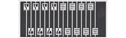 Tichy Train Group 8263 HO Scale Miscellaneous Road Signs #3 (16 Pack)