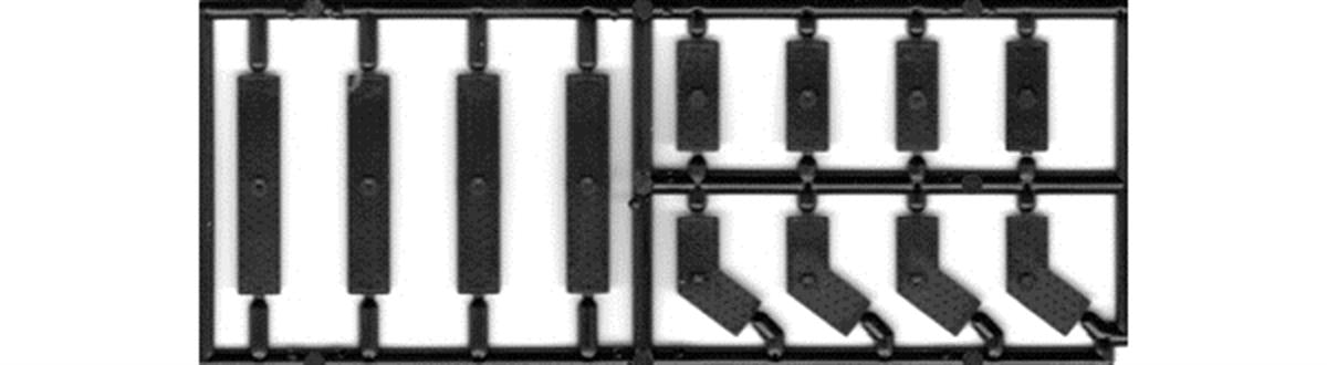 Tichy Train Group 8277 HO Scale Truss Pin Plates 3 Styles 4 Each