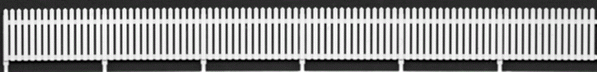 Tichy Train Group 8278 HO Scale 4' High Picket Fence (5 Pack)
