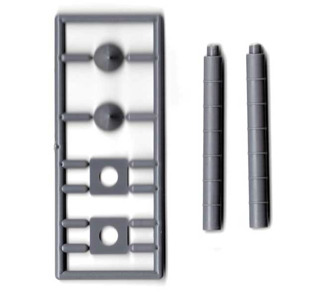 Tichy Train Group 8293 HO Scale 16" Diameter 12' Long Straight Vent Pipe Kit (2 Pack)