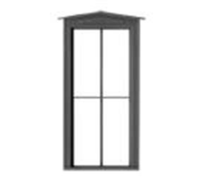 Tichy Train Group 8301 HO Scale Durango Station 2 Over 2 Double-Hung Window (8 Pack)