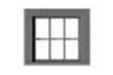Tichy Train Group 8306 HO Scale 6-Pane Window with Glazing (12 Pack)