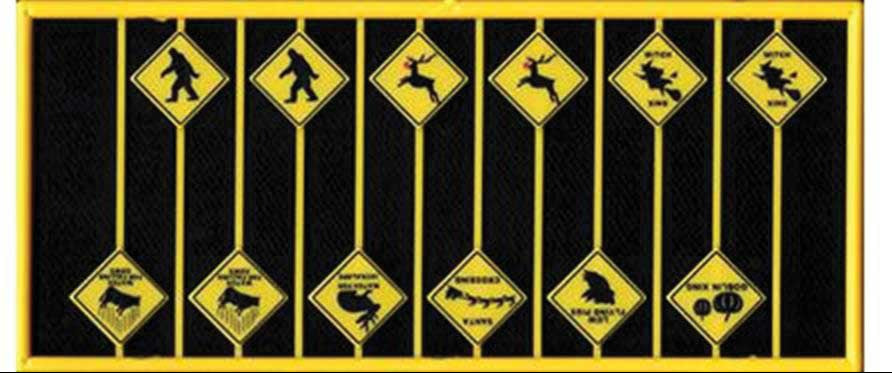 Tichy Train Group 8320 HO Scale Funny Signs Group 1 (12 Pack)