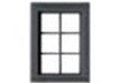 Tichy Train Group 8323 HO Scale 6-Pane Window with Precut Glazing (12 Pack)