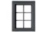 Tichy Train Group 8323 HO Scale 6-Pane Window with Precut Glazing (12 Pack)