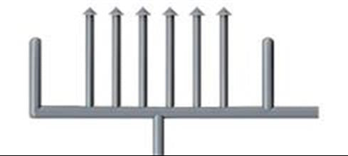 Tichy Train Group 8325 HO Scale 5' Stove Chimney Pipe (18 Pack)