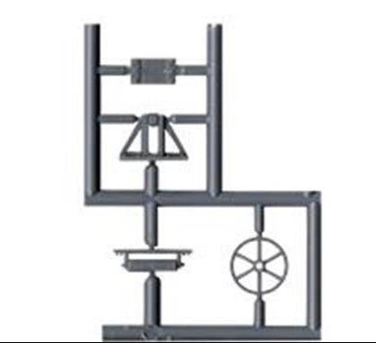 Tichy Train Group 8327 HO Scale Chain Rollers and Sheaves (4 Large/4 Small)