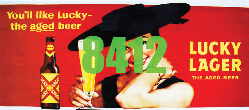 Tichy Train Group 8412 HO Scale Billboard Kit - Lucky Lager Beer