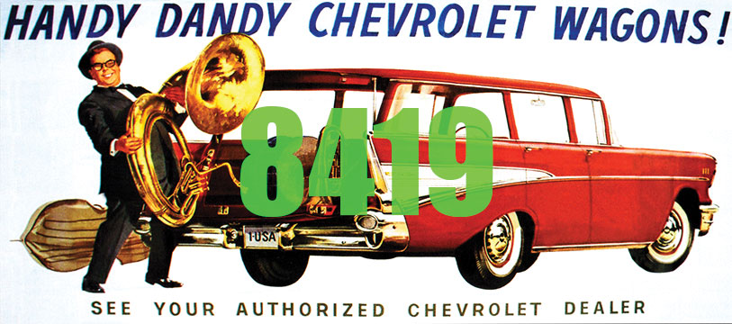 Tichy Train Group 8419 HO Scale Billboard Kit - Chevrolet Wagons