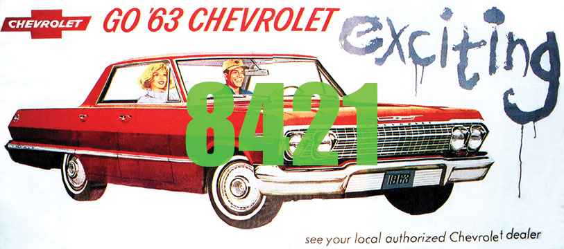 Tichy Train Group 8421 HO Scale Billboard Kit - 1963 Chevrolet