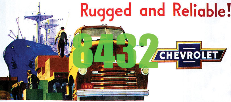 Tichy Train Group 8432 HO Scale Billboard Kit - Chevrolet Rugged
