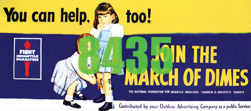 Tichy Train Group 8435 HO Scale Billboard Kit - March of Dimes