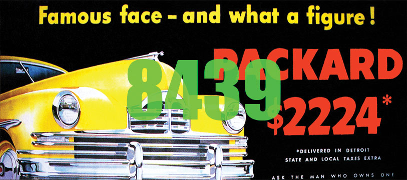 Tichy Train Group 8439 HO Scale Billboard Kit - Packard Famous Face