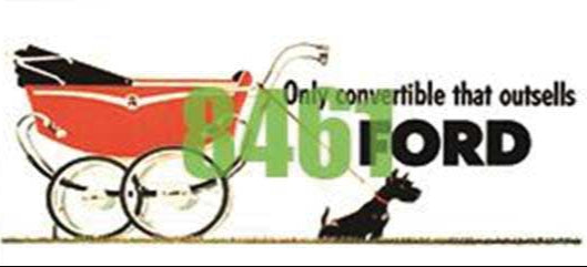 Tichy Train Group 8461 HO Scale Billboard Kit - Ford Convertible