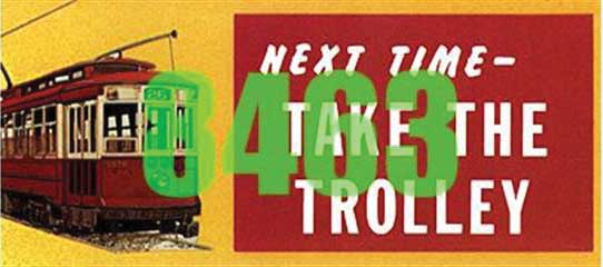 Tichy Train Group 8463 HO Scale Billboard Kit - Take the Trolley