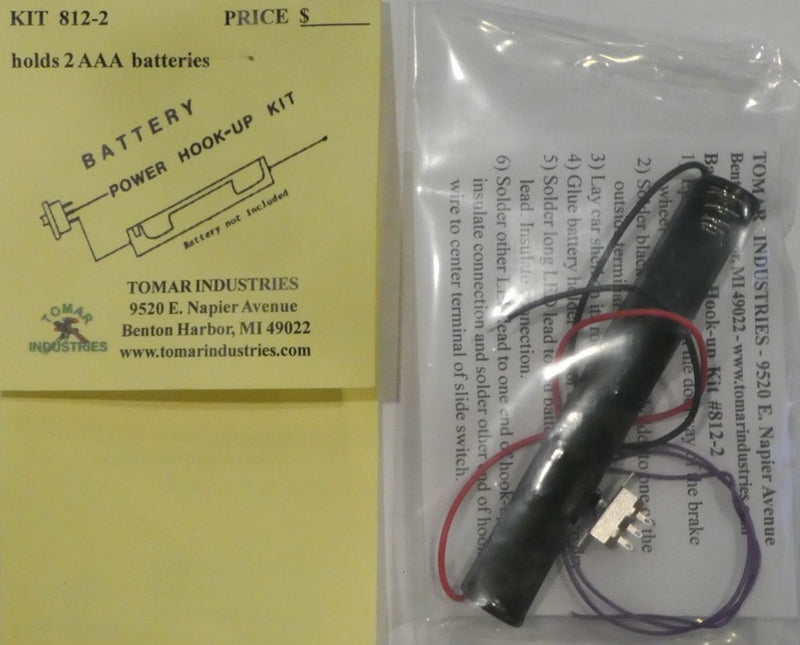 Tomar Industries 812-2 Double Battery Power Hook Up Kit with AAA Battery Holder