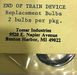 Tomar Industries 819 1.5v Replacement Bulbs for 5806 & 5822 End of Train Devices