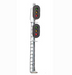 Tomar Industries H-866 HO Scale Two Head 3 Light Vertical Signal