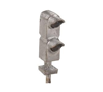 Tomar Industries H-876SL HO Scale Two Light Dwarf Signal (Silver)