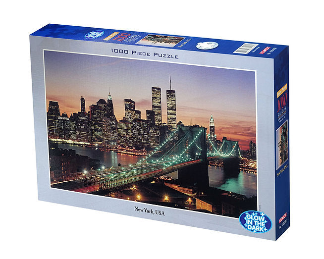 Tomax 100-092 New York USA Puzzle 1000 Piece Puzzle (Glow In The Dark)